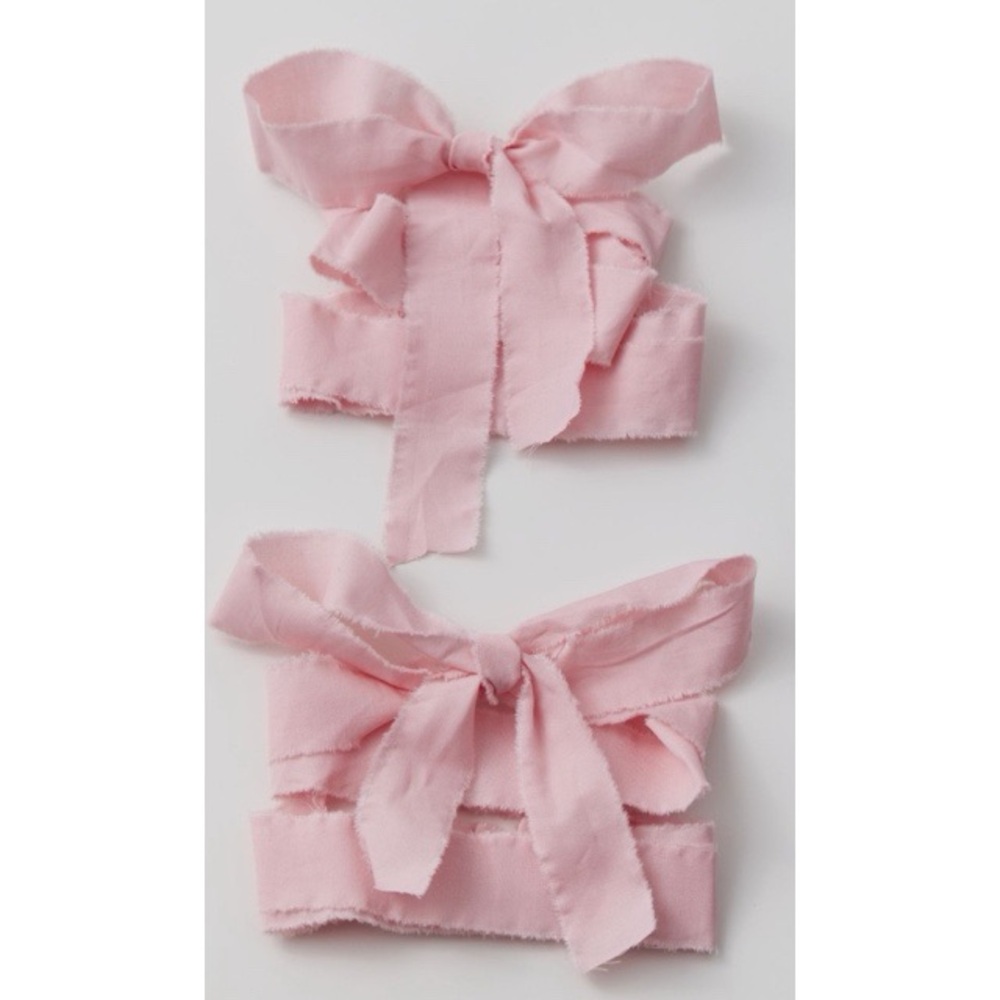 Pink Bow Ankle Accessories